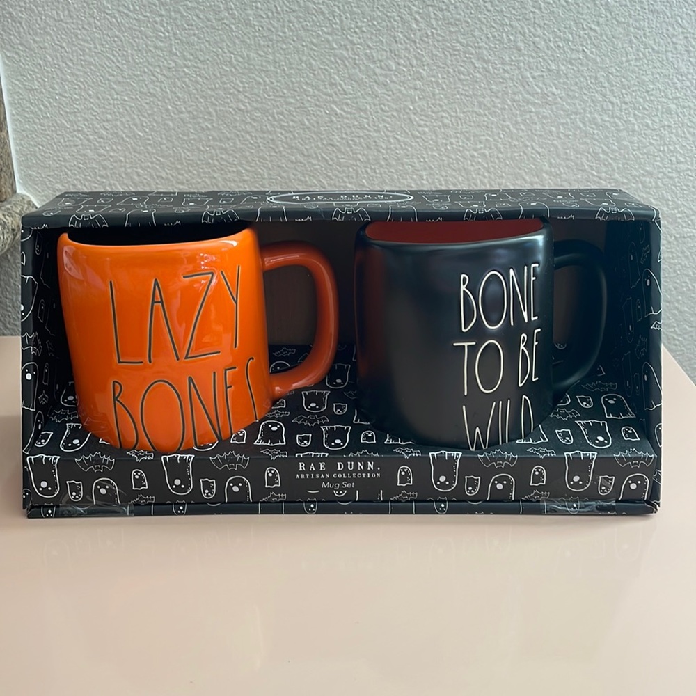 Rae Dunn Halloween Coffee Mug Set of 2🎃👻